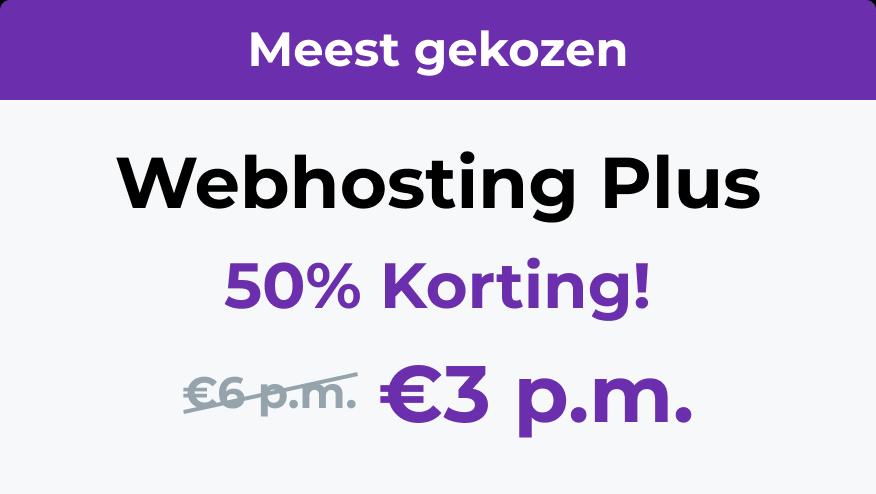 Webhosting nodig voor je website? | Mijndomein